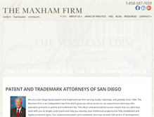 Tablet Screenshot of maxhamfirm.com